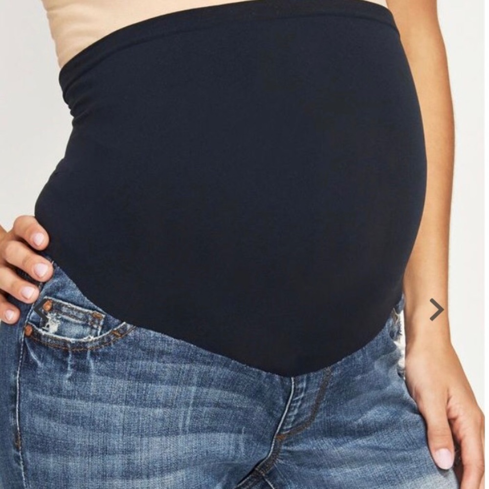 *SOLD*NWT Maternity Distressed Girlfriend Jeans - Picture 2 of 6